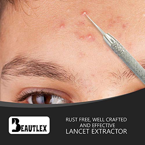 Lancet for facial milia remover and whitehead extractor. double
