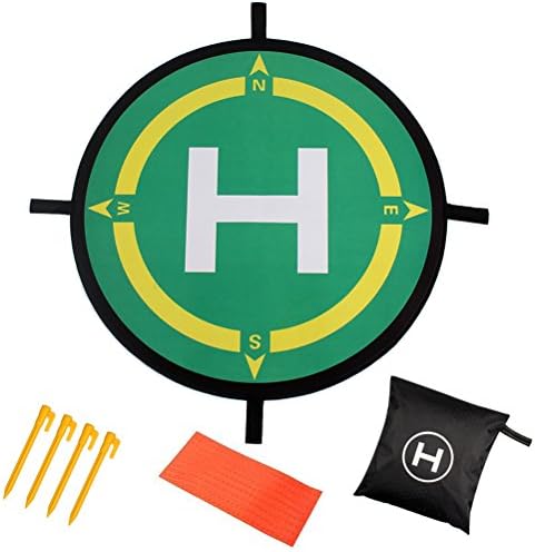 Mini Landing Pad(19.7") Landing Mat Helipad Universal Drone Protective Pad-HEYFIT Aircraft Landing Gear for DJI Mavic Pro RC Drone DJI Phantom 3 4