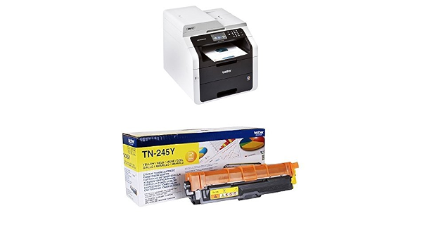 Brother MFC-9330CDW - Impresora multifunción láser color (LED, fax, WiFi,  impresión automática a doble cara) + Brother TN245Y - Tóner amarillo  (duración estimada: 2.200 páginas según ISO/IEC19798) : Amazon.es:  Informática