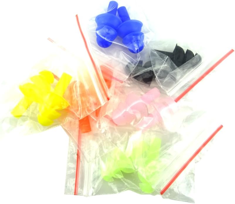 Honbay 6Pairs Reusable Silicone Swimming Earplugs Soft and Flexible Ear Plugs for Swimming, Learning, Hearing Protection, Concerts, Airplanes, Shooting, etc: Health & Personal Care