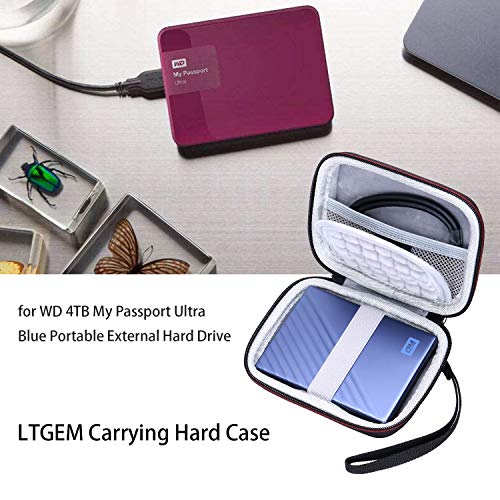 LTGEM EVA Hard Case for Western Digital WD 1TB 2TB 4TB My Passport Ultra Portable External Hard Drive - Thumbnail 6