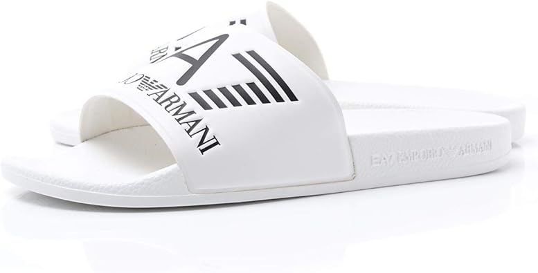 Amazon Ea7 Emporio Armani エンポリオアルマーニ サンダル シャワースリッパ メンズ 並行輸入品 Emporio Armani エンポリオアルマーニ スリッパ ルームシューズ