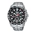 Pulsar Men's On The Go Solar Chronograph Silvertone Watch with Black Dial