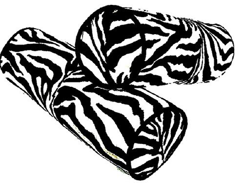 Amazon Com Velvet Neckroll Bolster Black White Zebra Custom