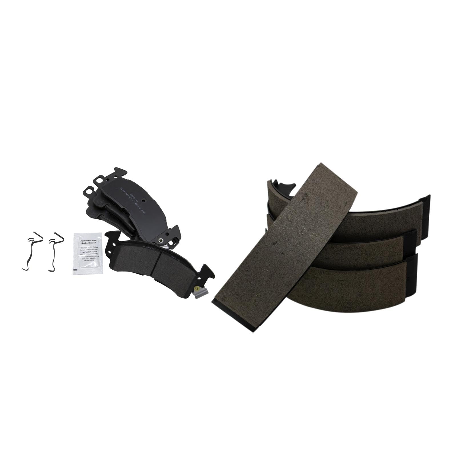 TRQ Brake Pads Semi-Metallic Compatible with 91-92 Cadillac 74-95 Chevrolet GMC Image