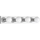 Generation Lighting 4738-05 Center Stage Four-Light Bath or Wall Light Fixture, Chrome Finish