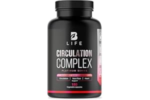B LIFE COMPANY Butcher’s Broom, Horse Chestnut, L-Arginine and Resveratrol, Circulation Complex | 180 Caps - 45 Days | Made in USA by B Life. (CirculationUSA)
