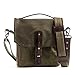 Saddleback Leather Canvas Indiana Gear Bag - Scottish Waxed Canvas Satchel Bag with 100 Year Warranty