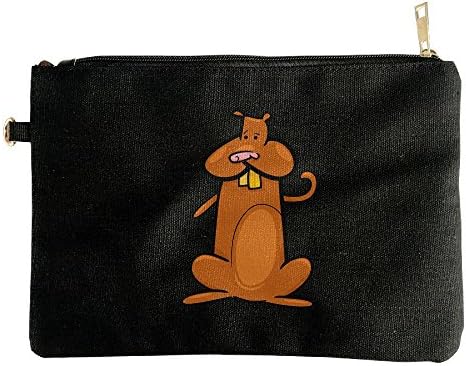 Big Front Teeth RatMulti-purpose Canvas Zipper Makeup Bag