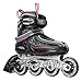 5th Element Glow Inline Skates for Women with High Ankle Support, Adjustable Strap, 90mm Wheels, and Soft Boot Fit for Fitness and Performance Skating