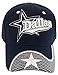 Dallas Men's 2X Star Netting Adjustable Baseball Cap (Navy/White Button)