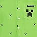 Minecraft Boys' Creeper Button Down Shirt Size 7 Green