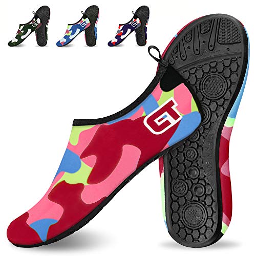 GEYUEYA Home Strandschuhe Badeschuhe Wasserschuhe Schwimmen Schuhe Schwimmschuhe Surfschuhe Barfuß Badeschuhe, Schnell…