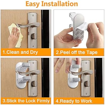 childproof door lever lock