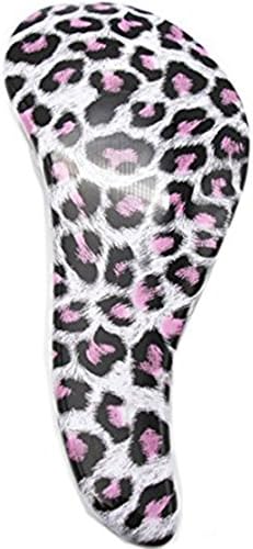 J.Z.F CARE Detangling Hair Brush Easy Clean Professional Salon Leopard Print Brush