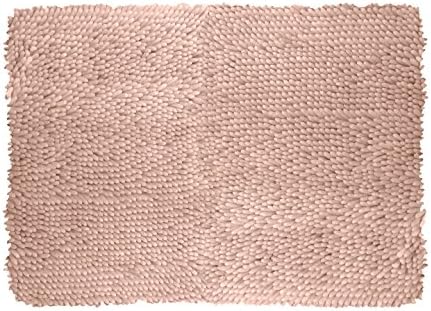 stylehouse Spaghetti Noodle Bath Rug, 17"X24", Blush
