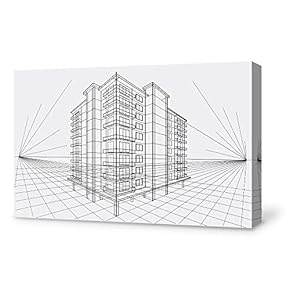 Construction Sketches Home Artwork for Living Room Bedroom