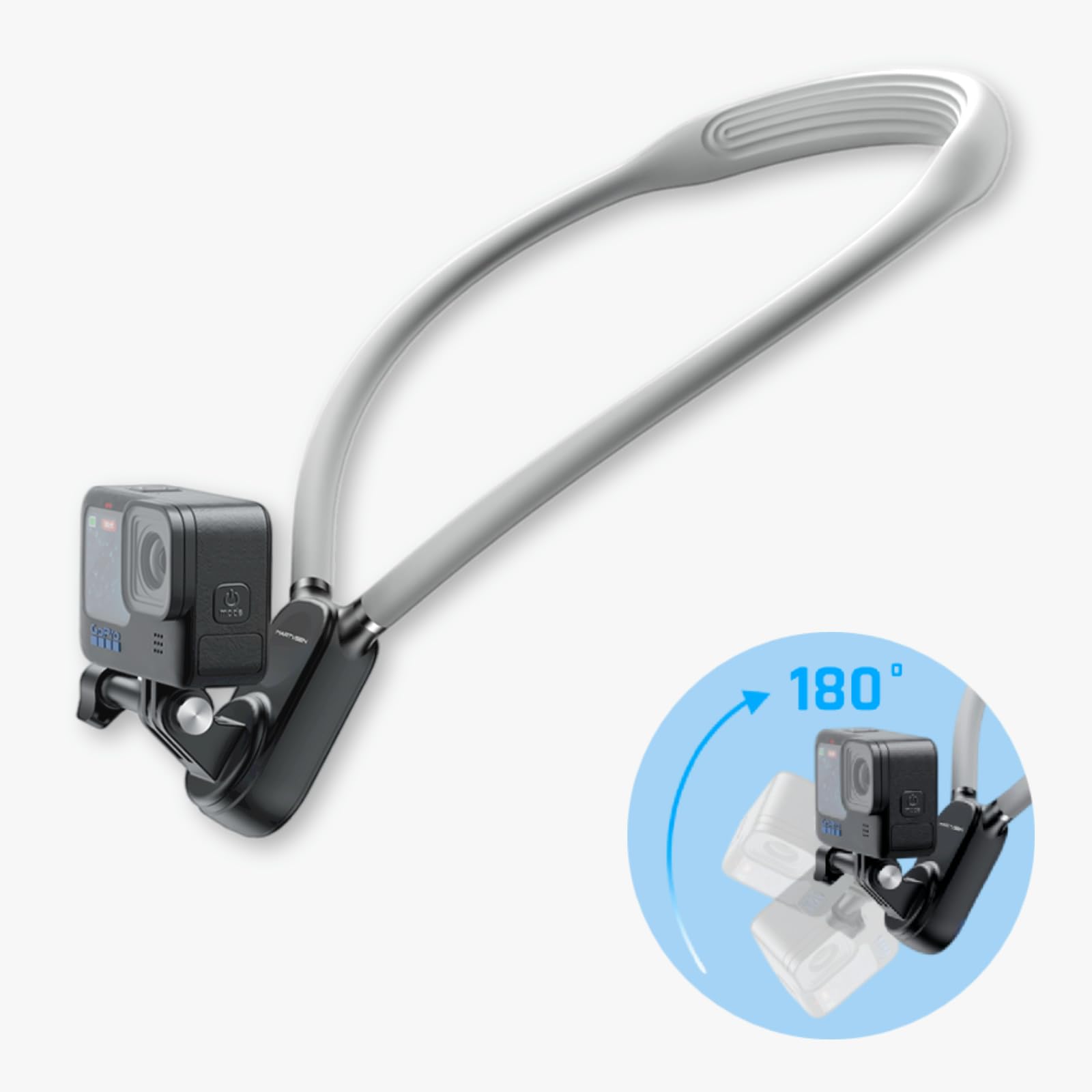 INOVAGEN Neck Mount,Neck Holder,POV/Vlog Recording,Hand Free Selfie Neck Mount for GoPro Max Hero 12 11 10 DJI Action 3,Insta360 (i7Pro) — image 1