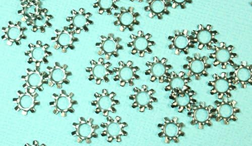 (VV #5) Stainless Steel SS External Tooth Star Lock Washers #6 Qty 100