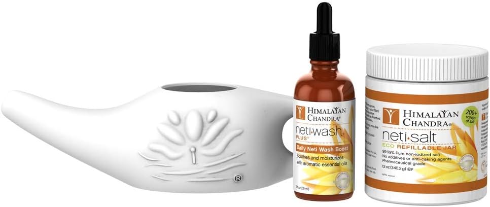 Himalayan Chandra ECO Neti Pot Complete Sinus Cleansing System Starter Kit: Health & Personal Care