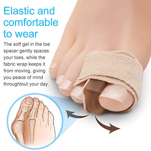 Toe Spacer Separators Tapes Gel Bunion Corrector, Hammer Toe Wraps for