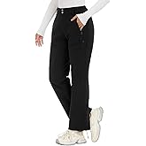 keihTrail Women's-Snow-Ski-Pants-Fleece-Lined-Waterproof-Insulated Flare Warm for Snowboard Winter Hiking Travel 5 Pockets
