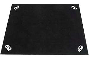 Drum Workshop(DWCPRUG2),Inc. DW Drum Set Rug,Black,62" x 78"