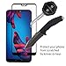 [2 Pack] Orzero For Huawei P20 Pro Tempered Glass Screen Protector, 2.5D Arc Edges 9 Hardness HD Anti-Scratch Full-Coverage [Lifetime Replacement Warranty]