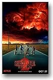 Stranger Things Season 2 Poster - 11 x 17 inch Promo red sky