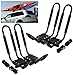 Car Rack & Carriers Universal 2 Pairs J- Shape Rack HD Kayak Carrier Canoe Boat. Surf Ski Roof Top Mounted on Car SUV Crossbar