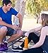 Collapsible Sports Travel Water Bottle - 18oz Leak Proof Eco-Friendly BPA Free Silicone Folding Reusable Portable Drinking Bottles w/ Lid Cap & Handle. Lightweight for Traveler Walking Camping Hiking