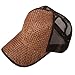 Straw Trucker Cap-Brown Brown OSFM