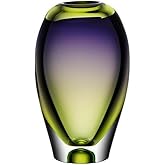 Kosta Boda 7041117 10-1/4-Inch Vision Vase, Green and Purple