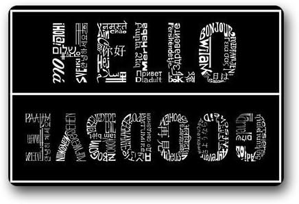 Custom Machine-washable Door Mat Hello And Goodbye Indoor/Outdoor Doormat 23.6"(L) x 15.7"(W)