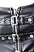 YIANNA Steampunk Punk Rock Faux Leather Buckle-up Corset Bustier Basque Top
