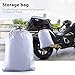 LotFancy Motorcycle Cover, All Season Weather Waterproof Sun Outdoor Protection Fits up to 96-Inch Scooter Bike, Motors, Dirt Bike and Road Bike, Choppers and Cruisers, Black