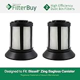 2 - Bissell Dirt Bin Filters. Designed by FilterBuy to replace part # 203-1532 (2031532). Fits Bissell Zing Bagless Canister Vacuum.