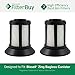 2 - Bissell Dirt Bin Filters. Designed by FilterBuy to replace part # 203-1532 (2031532). Fits Bissell Zing Bagless Canister Vacuum.