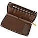 Miracle Large Capacity Checkered Zip Around Travel Wallet and Phone Clutch - RFID Blocking with Card Holder Organizer for Men Women (Brown)