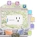 EPICKA WiFi Smart Plug Mini-Wireless Smart Plug Socket Outlet Compatible with Amazon Alexa and Google Assistant,No Hub Required,Remote Control Your Devices from Anywhere