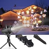 Christmas Led Projector Lights Outdoor with 12 Patterns, Led Night Light Projector for Christmas,Holiday, (12 Pattern)