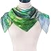 Silk Scarfs Women Square Silk Scarf for Hair, 100% Pure Silk Head Scarf for Women Hand Rolling Edge 35''x35'' (Multicoloured4)