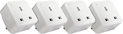 TCP Smart UK WiFi Plug 4 Pack Works with Alexa Google Home Siri Shortcuts