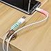 Mewtogo 60 Pieces Charger Cable Saver Protector with 4pcs Cable Orgernizer Clips, Spiral Cable Protector, Flexible Silicone Micro USB Cord Protector Compatible with iPhone, iPad, iPod, MacBook Other C