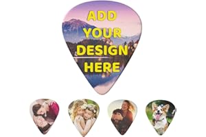 Custom Guitar Picks Personalized Guitar Picks 0.46mm/0.71mm/0.96mm Thin,Medium,Heavy Custom Electric Guitar Bass Ukulele Acce