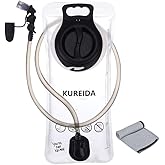 KUREIDA Hydration Bladder 2 Liter, BPA Free Water Bladder for Hiking Backpack Water Storage Bag with Insulated Tube, Hydration Backpack Replacement for Outdoor Camping Running Hiking