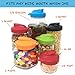 Masontops Multi Top - 2 Pack - Wide Mouth Mason Jar Lids with Easy Pour Spout and Flip Cap – Sip, Pour, Store & More - Lid Accessories For Mason Jars