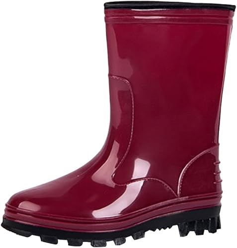 Lvrao Damen Outdoorschuhe Regenstiefel Festival Garten Wasserdicht Halbschaft Gummistiefel Schneestiefel Booties Amazon De Schuhe Handtaschen