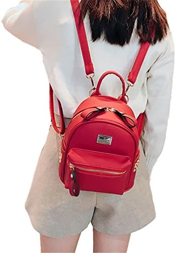 OK139 Women's Mini Rivets Waterproof PU Leather Shoulder Bag Casual Daypack Backpack