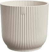 elho Vibes Fold Round Mini Pot 11.1x10.5 cm White Linen White view 2
